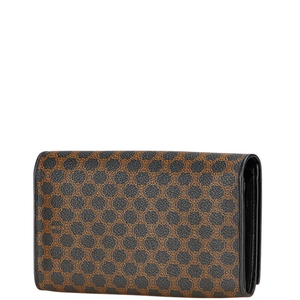 Celine Macadam Wallet Leather Bifold Black